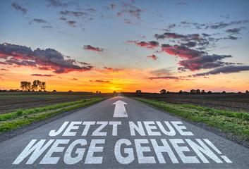 Canvas Print - Jetzt neue Wege gehen!