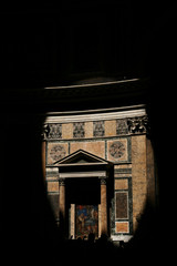 Wall Mural - Light beam in the Pantheon, Rome, Italy