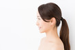 © taka - attractive asian woman beauty image on white background
