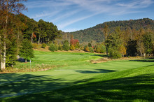 Behind The Green To Fairway Fall Mountain View