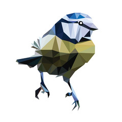 Wall Mural - low poly bird vector