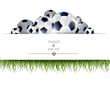 © lolo2013 - football print with black and white balls