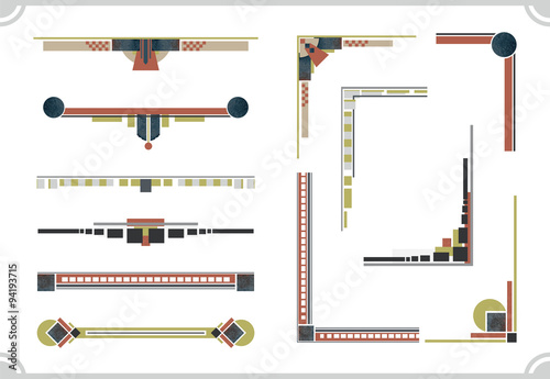 Fotografía avant-garde design elements. Frame and border