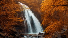 Jur-Jur Waterfall In The Autumn Forest
