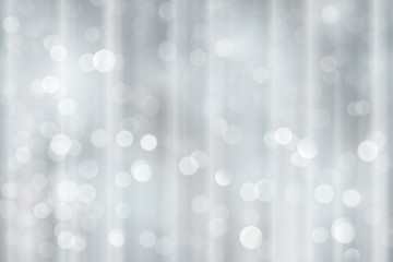 Silver sparkling Christmas, holiday blurry lights, bokeh backgro