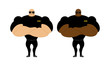 © popaukropa - Security Guards nightclub. Two bodybuilder guarding entrance. Po