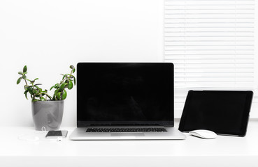 Poster - Work space, laptop