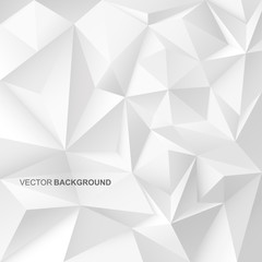 Abstract geometric background with white shapes.