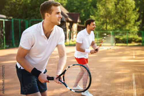Concept pour les joueurs de tennis masculins Poster
