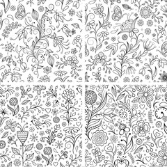 Canvas Print - Floral backgrounds.