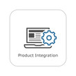 © nVadym - Product Integration Icon. Flat Design.