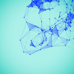 Poster - Abstract background with dotted grid