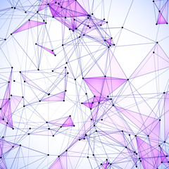 Poster - Abstract background with dotted grid