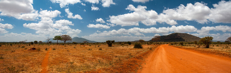 Landscape of Tsavo East, Kenya