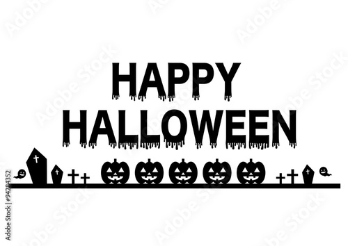 ハロウィン イラスト ロゴ カボチャ 黒 Stock ベクター Adobe Stock