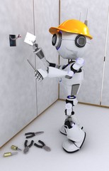 Sticker - Robot electrician