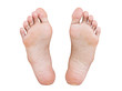 Girl foot isolated