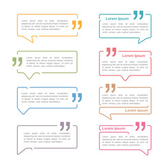 Speech Bubbles with Quotes