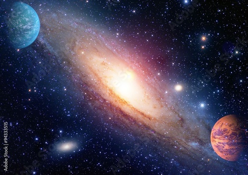 Fotografie, Obraz Astrologie astronomie vesmír velký třesk tvorba sluneční soustava planeta galaxie
