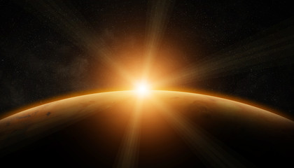 Leinwandbilder - View of planet Mars