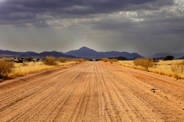 desert landscape after a storm, northern namibia