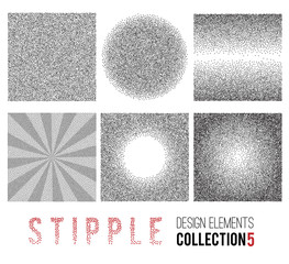 Poster - black and white halftone background 