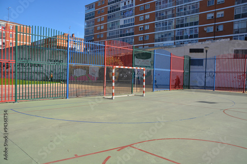 Cancha De Futbol Sala En La Calle Buy This Stock Photo And Explore Similar Images At Adobe Stock Adobe Stock