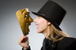 © Elnur - Woman with mask in funny concept