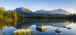 High resolution panorama of the lake in Strbske Pleso