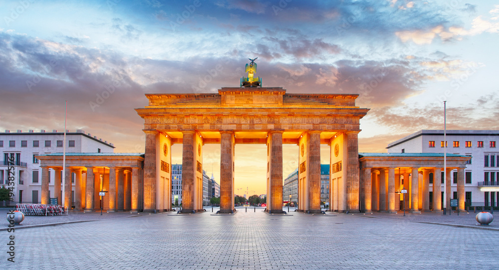 Berlin - Brandenburg Gate at night
