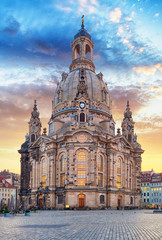 Wall Mural - Church Frauenkirche in Dresden Germany - Church of Our Lady