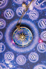 Wall Mural - astrology symbols and magic astral charm