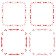 Poster - Vector decorative frames