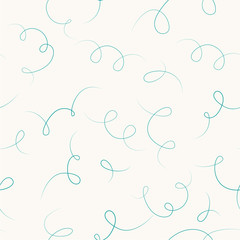 Poster - Vector seamless pattern with tangled line