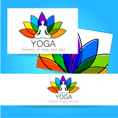 Sticker - lotos yoga logo