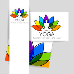 Sticker - lotos yoga logo