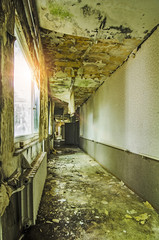 Wall Mural - abandoned hallway