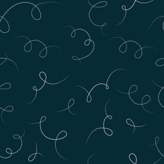 Poster - Vector seamless pattern with tangled line