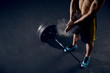 © baranq - Young athlete getting ready for weight lifting training