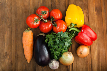 vegetables on table