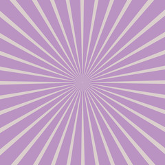 Abstract background. Lilac rays coming from the center