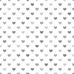 Sticker - Grey Hearts Seamless Pattern