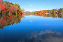 Fall Colors Reflected On The Lake