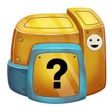 Illustration: Game World Topic - The Mystery Box - Elements Creation - Fantastic Style