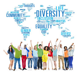 Canvas Print - Diversity Ethnicity World Global Community Concept