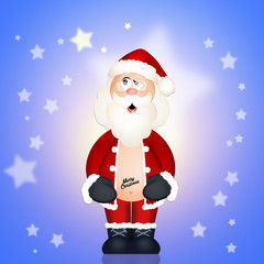 Poster - Santa claus with tattoo