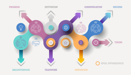 Circle infographic concept