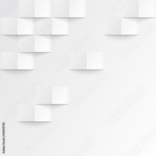 Naklejka dekoracyjna White seamless geometric texture