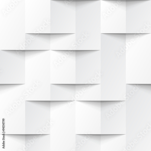 Naklejka dekoracyjna White seamless geometric texture