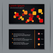 © Ulvur - Modern business visiting card, banner, badge, sticker, label vector template.